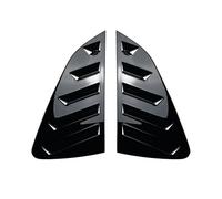 YYFHR Etiqueta engomada del ajuste de la cubierta del obturador lateral del automóvil, apta for Volkswagen, apta for Polo, MK6 2018-2023 Vent Scoop ABS Fibra de carbono Ventana de rejilla trasera auto