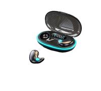 YYGGWL Auriculares Deportivos Auriculares X55 para Dormi Miniauriculares TWS con Bluetooth Estéreo Ocultos con Micrófono Llamadas HD Resistentes Agua para Trabajo Auriculares Oreja Abierta(Black)