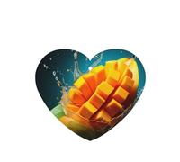 YYHHAOFA Ambientadores de coche con forma de corazón de mango, juego de 6 piezas: tarjetas perfumadas colgantes para dormitorio, baño, coche, decoración interior