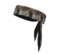 YYHHAOFA Beaver Working - Pañuelo deportivo estampado, absorbe el sudor y es transpirable, diadema de movimiento, pañuelo de doble cara