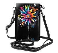 YYHHAOFA Bloom At Will - Bolso cruzado pequeño de cuero para mujer, impermeable y duradero