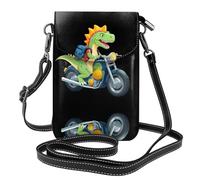 YYHHAOFA Bolso bandolera pequeño de cuero con diseño de dinosaurio para mujer, impermeable y duradero