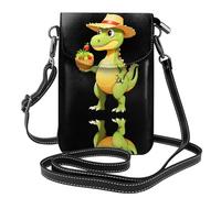 YYHHAOFA Bolso bandolera pequeño de piel con diseño de dinosaurio y fruta para mujer, impermeable y duradero