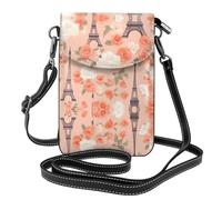 YYHHAOFA Bolso bandolera pequeño de piel con diseño de la Torre Eiffel de París para mujer, impermeable y duradero
