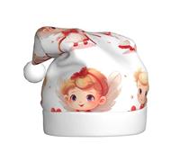 YYHHAOFA Bonito sombrero de Navidad con imagen de ángel para adultos, suave y esponjoso, ideal para uso a largo plazo