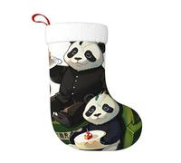 YYHHAOFA Calcetines de Navidad impresos con diseño de Pandas of Father and Son perfectos para decorar oficinas, árboles, chimeneas y mesas