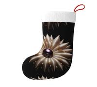 Yyhhaofa Calcetines decorativos de Navidad con diseño de bolas de erizo de mar negro y morado para rellenar pequeños regalos como dulces y juguetes pequeños
