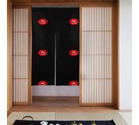 YYHHAOFA Cortina de puerta con diseño de Kiss the Lips, protección de privacidad adecuada para cocina, baño, habitación, 86 x 142 cm