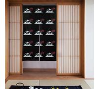 YYHHAOFA Cortina de puerta con patrón de dragón rodeado de humo, protección de privacidad adecuada para cocina, baño, habitación, 86 x 142 cm
