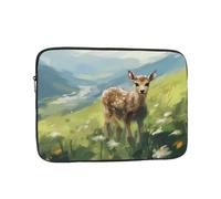 YYHHAOFA Deer in The Meadow Picture - Funda portátil para laptop, a prueba de golpes, de 15 pulgadas, para hombres y mujeres, viajes de negocios, oficina, uso diario
