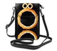 YYHHAOFA Delicioso bolso cruzado de cuero con patrón de anillos de cebolla para mujer, impermeable y duradero