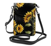 YYHHAOFA Facing The Sun - Bolso cruzado pequeño de cuero para mujer, impermeable y duradero