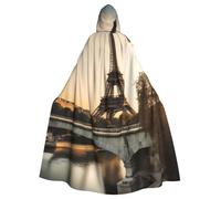 YYHHAOFA French Paris Tour - Capa con capucha para Halloween, diseño de la Torre Eiffel, ropa para hombre y mujer, juego de rol