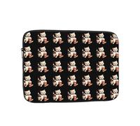 YYHHAOFA Funda portátil para portátil con imagen de gatito borracho, a prueba de golpes, funda portátil para laptop de 13 pulgadas, para hombres y mujeres, viajes de negocios, oficina, uso diario