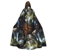 YYHHAOFA Goldfish Under The Willow Tree - Capa con capucha para Halloween, para hombre y mujer, para juegos de rol