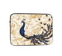 YYHHAOFA Hermosa funda portátil para portátil con imagen de pavo real, a prueba de golpes, funda portátil para laptop de 10 pulgadas, para hombres y mujeres, viajes de negocios, oficina, uso diario