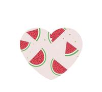 YYHHAOFA Juego de 4 tarjetas ambientadoras para coche, diseño de sandía rosa, con forma de corazón, para colgar en el armario, baño, decoración interior del coche