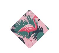 YYHHAOFA Juego de 6 tarjetas ambientadoras cuadradas para coche, diseño de flamenco rosa y hojas: tarjetas perfumadas colgantes para dormitorio, baño, coche, decoración interior