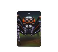 YYHHAOFA Juego de 6 tarjetas aromáticas rectangulares para coche, diseño de arañas tropicales de la selva tropical: tarjetas perfumadas colgantes para dormitorio, baño, coche, decoración interior