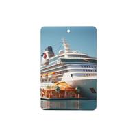 YYHHAOFA Juego de 6 tarjetas aromatizantes rectangulares para coche, diseño de crucero, para dormitorio, baño, coche, decoración interior