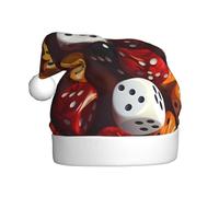 YYHHAOFA Juego de dados de juegos, sombrero de Navidad para adultos, para hombres y mujeres, diadema para ocasiones festivas