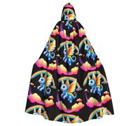 YYHHAOFA La bonita capa con capucha de Halloween para adultos es una capa súper grande, cómoda y duradera diseñada para adultos