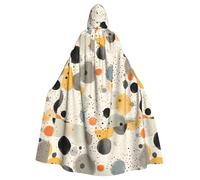YYHHAOFA La capa con capucha para adultos con estampado de círculos y puntos es una capa súper grande, cómoda y duradera diseñada para adultos
