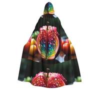 YYHHAOFA La capa con capucha para adultos con estampado de granada arcoíris es una capa súper grande, cómoda y duradera diseñada para adultos