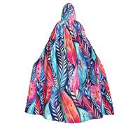 YYHHAOFA La capa con capucha para adultos con estampado de tinte de cera de acuarela es una capa súper grande, cómoda y duradera diseñada para adultos