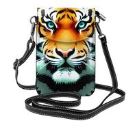 YYHHAOFA Little Fat Tiger Head - Bolso cruzado pequeño de cuero para mujer, impermeable y duradero