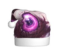 YYHHAOFA Misterioso sombrero de Navidad con imagen de ojo gigante para adultos para hombres y mujeres, diadema para ocasiones festivas