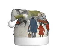 YYHHAOFA Paris Street Scene - Gorro de Navidad con imagen de la Torre Eiffel para adultos para hombres y mujeres, diadema para ocasiones festivas