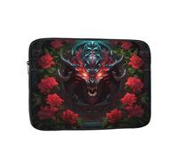 YYHHAOFA Red Eye Monster Stamp Picture - Funda portátil para laptop, a prueba de golpes, funda portátil para laptop de 13 pulgadas, para hombres y mujeres, viajes de negocios, oficina, uso diario