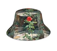 YYHHAOFA Roses in The Courtyard - Gorro reflectante para hombre y mujer, informal, para exteriores