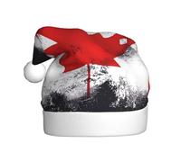 YYHHAOFA Sombrero de Navidad con imagen de bandera canadiense para adultos para hombres y mujeres, diadema para ocasiones festivas