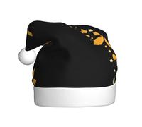 YYHHAOFA Sombrero de Navidad con imagen de flores y hojas marchitas para adultos para hombres y mujeres, diadema para ocasiones festivas