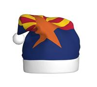 YYHHAOFA Sombrero de Navidad con imagen de la bandera de Arizona para adultos, suave y esponjoso, ideal para uso a largo plazo