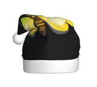YYHHAOFA Sombrero de Navidad con imagen de mariposa y luciérnaga para adultos, suave y esponjoso, ideal para uso a largo plazo