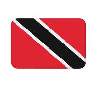 YYHHAOFA Tapete de terciopelo con diseño de bandera de Trinidad y Tobago con borde de bloqueo de cristal, alfombra de dormitorio, salón, decoración del hogar