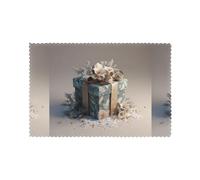 YYHHAOFA The beauty of gift box Pattern Durable Placemat, waterproof, easy to clean, heat resistant anti slip Placemat Set