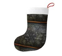 Yyhhaofa The Blackboard with Chalk Drawings Printing Christmas Decorative Socks Sock For Filling Small Gifts such as Candy and Small Toys