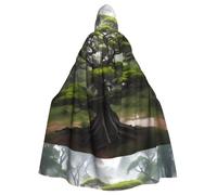 YYHHAOFA The Dense Sycamore Tree Pattern Halloween - Capa con capucha para hombres y mujeres, para juegos de rol
