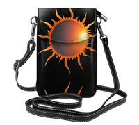 YYHHAOFA The Hot Sun Pattern - Bolso cruzado pequeño de cuero para mujer, impermeable y duradero