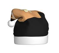 YYHHAOFA Toast in a flower paper bag Picture Christmas Hat for Adult for men and women clothing Headband for festive occasions