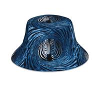 YYHHAOFA Zebra in The Vortex - Sombrero reflectante para hombre y mujer, informal, para exteriores, color negro