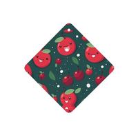 YYHWHJDE Ambientadores cuadrados con estampado de cerezas para coche, paquete de seis unidades: tarjetas perfumadas colgantes para armario, baño, decoración interior de coche