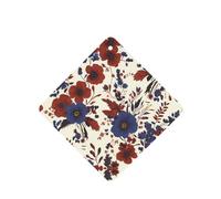 YYHWHJDE Ambientadores cuadrados con estampado de flores granate y azul marino, paquete de seis tarjetas perfumadas para colgar en el armario, baño, decoración interior del coche