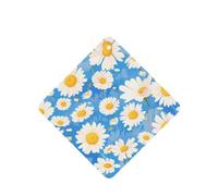 YYHWHJDE Ambientadores cuadrados con estampado de margaritas para coche, paquete de seis unidades: tarjetas perfumadas colgantes para armario, baño, decoración interior del coche