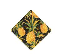 YYHWHJDE Ambientadores cuadrados con estampado de piña, paquete de seis unidades: tarjetas perfumadas colgantes para armario, baño, decoración interior del coche