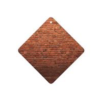 YYHWHJDE Ambientadores cuadrados de pared de ladrillo industrial con impresión de fondo para coche, paquete de seis unidades: tarjetas perfumadas colgantes para armario, baño, decoración interior de